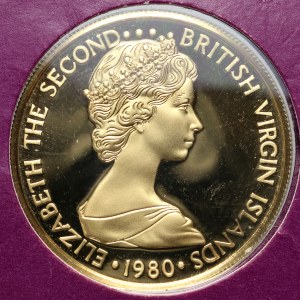 Virgin Islands, Elizabeth II, 100 dollars 1980, Sir Francis Drake