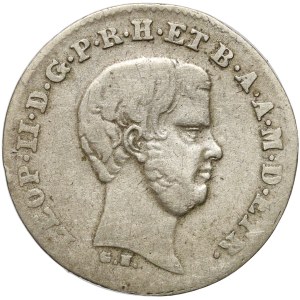 Italy, Tuscany, Leopold II, 1/2 paolo 1857