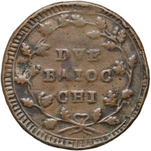 Włochy, Republika Rzymska, 2 baiocchi bez daty (1798-1799)