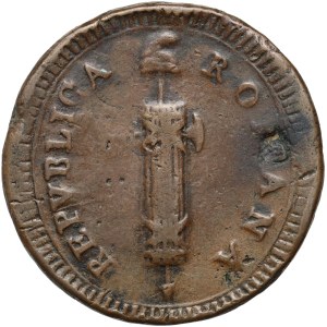 Włochy, Republika Rzymska, 2 baiocchi bez daty (1798-1799)