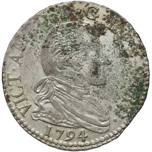 Itálie, Sardinie, Victor Amadeus III, 20 soldi 1794
