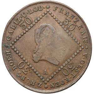 Austria, Francis I, 30 kreuzer 1807 A, Vienna