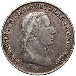 Italy, Kingdom of Lombardy-Venetia, Francis I, 1/2 lira 1824 M, Milan
