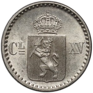 Norway, Charles XV, 2 skilling 1871, Kongsberg