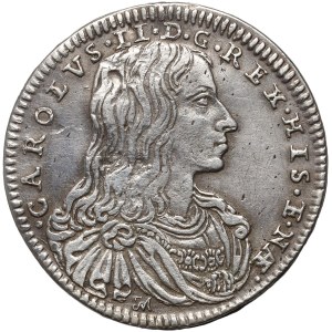 Italy, Naples, Charles II, carlino (10 grana) 1684