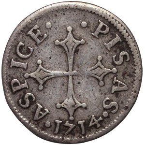 Italy, Tuscany, Cosimo III Medici, grosso 1714, Pisa