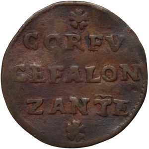 Włochy, Wenecja dla Korfu, Kefalonii i Zakintos, 2 soldi (gazetta) bez daty (1710-1797)