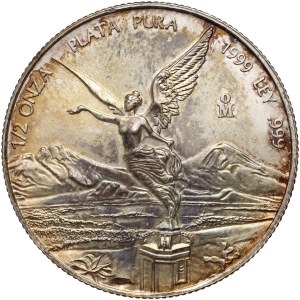 Mexico, 1/2 onza 1999, Libertad, 1/2 ounce silver