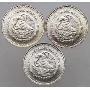 Mexico, 1/10 onza coin set from 1998 (3 pieces)