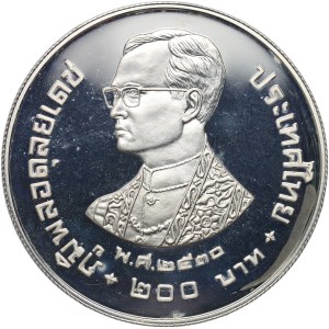 Thailand, Rama IX, 200 baht 1987, 25th anniversary of the WWF