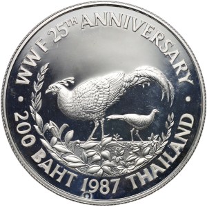 Thailand, Rama IX, 200 baht 1987, 25th anniversary of the WWF