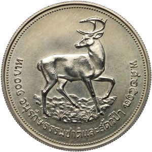 Thailand, 100 baht 1974, Deer