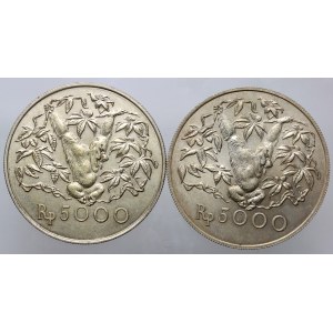 Indonesia, 5000 Rupiah Coin Set, Orangutan, (2 pieces)