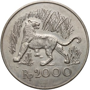 Indonezja, 2000 rupii 1974, Tygrys