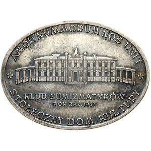 People's Republic of Poland, 1970 medal, Numismatics Club of the Capital House of Culture in Warsaw
