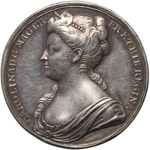 Great Britain, George II, medal from 1727, Coronation of Queen Caroline