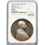 Vatican, Pius XI, silver medal from 1928, Pontificio Collegio Russicum, Mistruzzi
