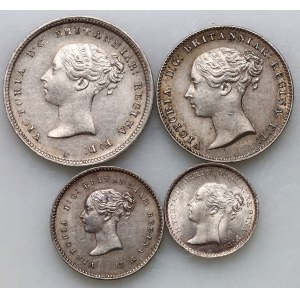 Great Britain, Victoria, Maundy set from 1850
