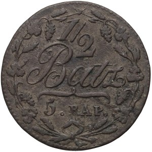 Switzerland, Vaud, 1/2 batzen (5 rappen) 1816