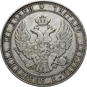 Russian partition, Nicholas I, 3/4 ruble = 5 gold 1835 MW, Warsaw