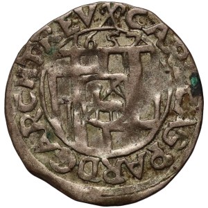 Germany, Bishopric of Trier, Karl von der Leyen, 4 pfennig 1657