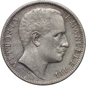 Włochy, Wiktor Emanuel III, 2 liry 1907 R, Rzym