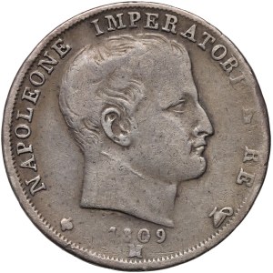Itálie, Napoleon I, lyra 1809 M, Milán