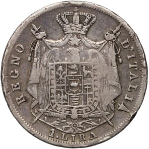 Italy, Napoleon I, lira 1812 B, Bologna