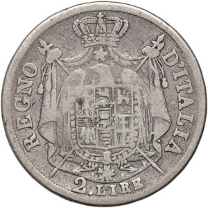 Italy, Napoleon I, 2 lire 1810 M, Milan