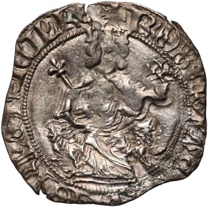 Itálie, Neapol, Robert I. z Anjou, gigliato (groš) bez data (1309-1317)