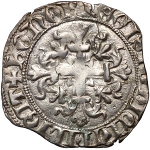 Itálie, Neapol, Robert I. z Anjou, gigliato (groš) bez data (1309-1317)