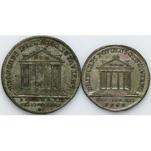 Austria, Salzburg, Hieronim Graf Colloredo, coin set from 1782, (2 pieces)