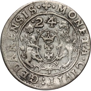 Sigismund III Vasa, ort 1624, Gdańsk