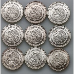 Mexico, 1/20 onza Libertad coin set from 1997, (9 pieces)