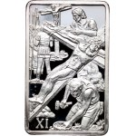PAMP bar, Poland, Stations of the Cross, Station XI, silver ounce