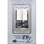 PAMP bar, Poland, Stations of the Cross, Station VIII, silver ounce