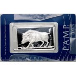 PAMP bar, Poland, Boar, one ounce of silver