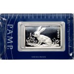 PAMP bar, Poland, Hare, one ounce of silver