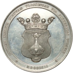Netherlands, William II, medal from 1841, Unveiling of the Michiel de Ruyter Monument