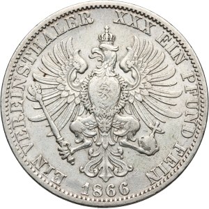 Germany, Prussia, Wilhelm I, Thaler 1866 A, Berlin