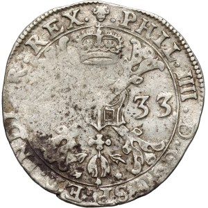 Spanish Netherlands, Brabant, Philip IV, 1/2 Patagon 1633, Brussels