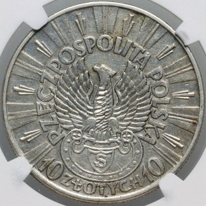 II RP, 10 Zloty 1934, Warschau, Józef Piłsudski, Strzelecki-Adler