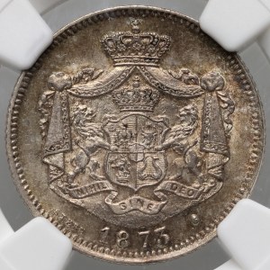 Romania, Charles I, 1 leu 1873, Brussels
