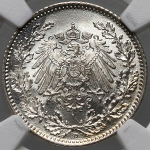 Germany, Empire, 1/2 mark 1918 D, Munich