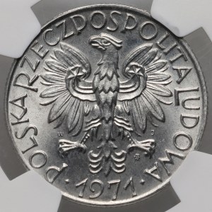 People's Republic of Poland, 5 zloty 1971, Fisherman