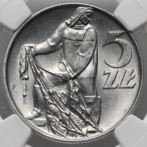 PRL, 5 zloty 1973, Fisherman