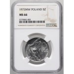 PRL, 5 zloty 1973, Fisherman