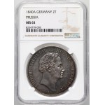 Germany, Prussia, Frederick William III, 2 thalers 1840 A, Berlin