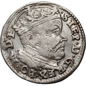 Stefan Batory, trojak 1586, Vilnius