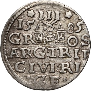 Stefan Batory, trojak 1585, Riga